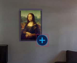 Der Name wird in Button Mona Lisa geändert, die Distanz und Größe entsprechend eingestellt.