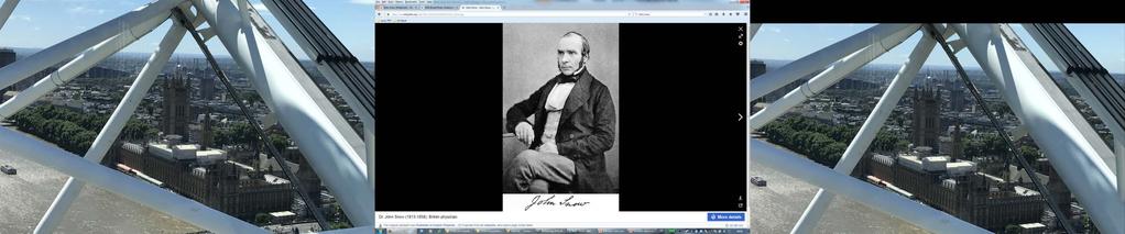 Cholera-Epidemie in London 1854 über 600 Tote gilt als «Geburtsstunde der modernen Epidemiologie» John Snow (1818-1858) o Anästhesist von