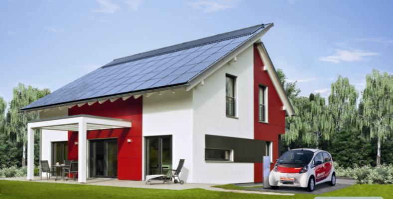 Solarthermiehaus Beispiele/ Konzepte