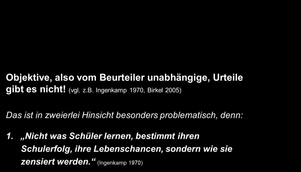 2. Ausleseorientiertes versus förderorientiertes Leistungsverständnis!