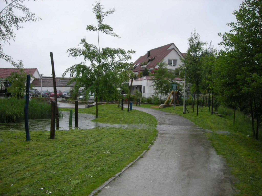 Regenwasserrückhaltung in der Grünfuge Arkadien