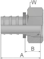 CF Dichtkegel mit Überwurfmutter und O-Ring leichte Reihe 90 Bogen ISO 12151-2-SWE-L DKOL 90 DIN CF <tab>met_tube_abew DN Zoll Size size mm