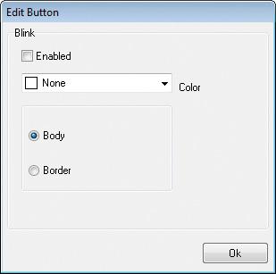 Farbe Die Optionen Body (Fläche) und Border (Rahmen) ermöglichen es, einen Button farblich anzupassen. ¾¾Wählen Sie die erforderliche Farbe aus dem jeweiligen Dropdown-Menü.