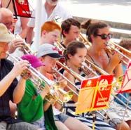 Sa 6. Juli 15 UHR Platzkonzerte Von 15 bis 18 Uhr musizieren Posaunenchöre und Ensembles auf Plätzen der Bruchsaler Innenstadt.