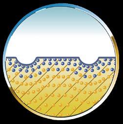 Störende Wasserränder werden durch die Hydrophobierung vermieden.