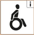 sein können) teilweise barrierefrei und barrierefrei für Rollstuhlfahrer (Menschen, die gehunfähig und ständig auf einen, ggf.