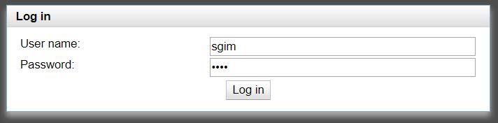 8 Einstellungen auf der lokalen Webseite 9 Passwort vergeben Im SGIM IP Tool auf HTTP klicken, damit sich die lokale Webseite vom SGIM öffnet.
