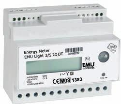 EMU Light 3/5 2Q ST EMU Light 3/5 2Q DT 2 Quadranten-Zähler 2 Quadrants-counter MID Nennspannung / Rated voltage Messbereich / Measuring range Betriebsfrequenz / Operating frequency Anlaufstrom /