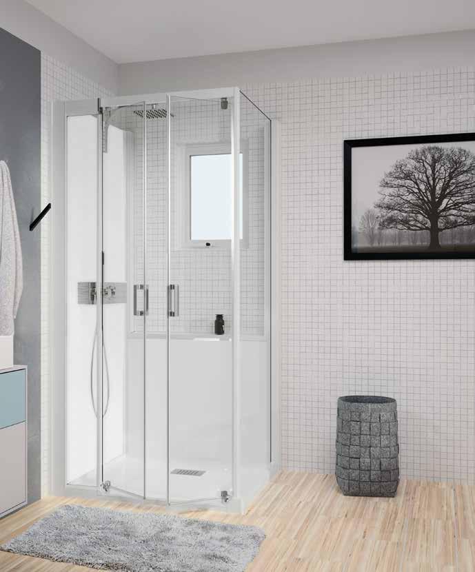 Unsere neuesten Modelle passen sich auch an kleine Räume an Platzsparende Abmessungen Ihr Badezimmer bietet nicht genug Platz oder Sie wollen Ihre alte Dusche durch ein