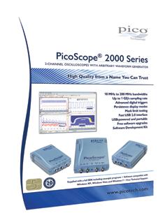 PicoScope 2205 MSO-Kit 399 658 483 TA136 25-cm-Digitalkabel 10 17 12 TA139 Packung mit 10 Prüfklemmen 18 30