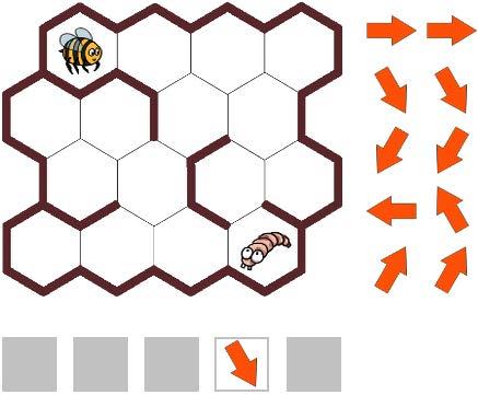 5. Bienenstock (SJ 3/4, 5/6) Bienenstock Die Biene soll der Larve Futter bringen. Im Bienenstock kann die Biene sich von einer Wabe zur nächsten bewegen.