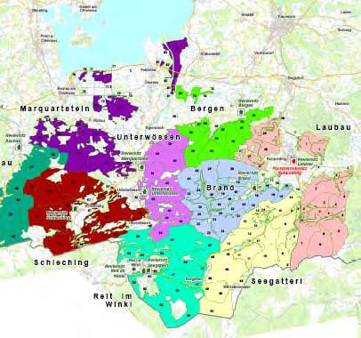 Forstbetriebliche Kenndaten Forsteinrichtung 2010 Forstbetrieb Ruhpolding Lage: Südostbayern Landesgrenze Salzburg/Tirol Größe: 34.