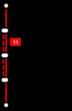 herum, anstatt den Bahnhof Basel SBB wie die Linie 11 direkt zu bedienen.