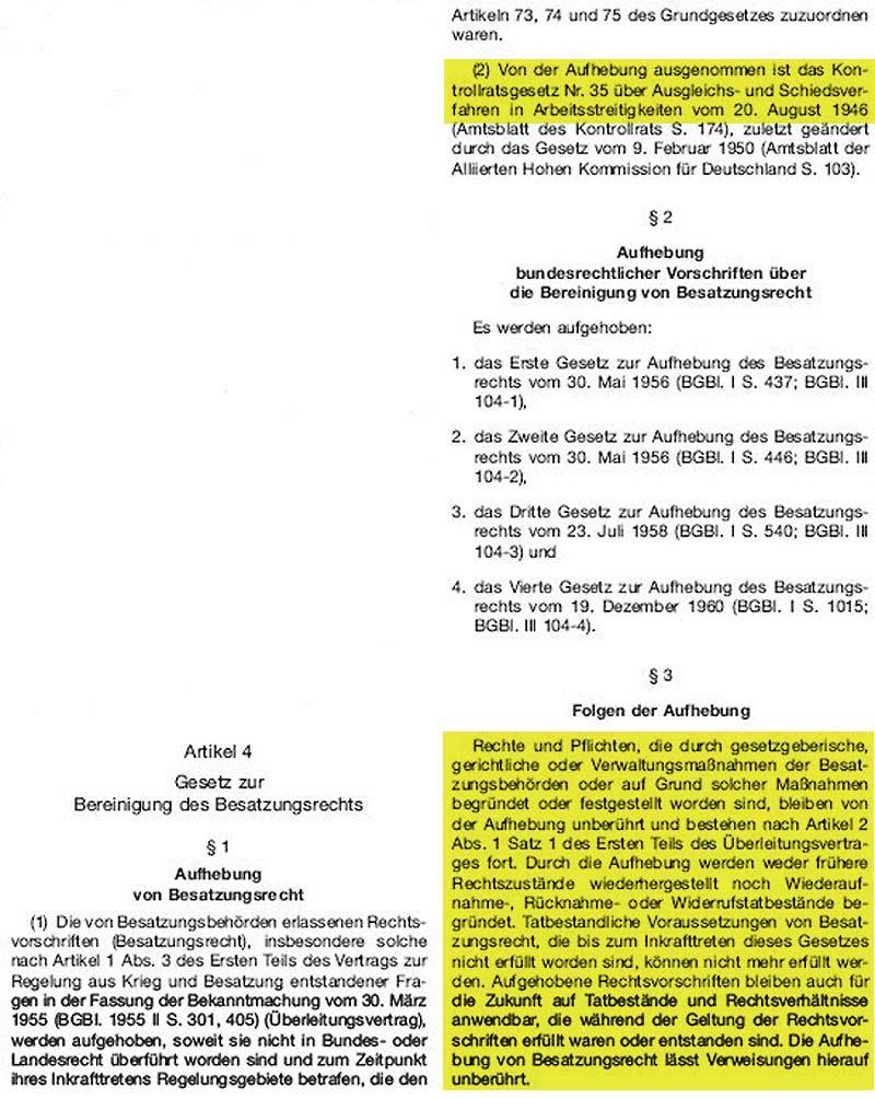 Das 1. Bundesbereinigungsgesetz vom 19.04.2006 bestimmt u.a. in Artikel 14, dass der 1 (Geltungsbereich) des Einführungsgesetzes zum Gerichtsverfassungsgesetz der BRD (EGGVG) aufgehoben und ersatzlos gestrichen wurde.