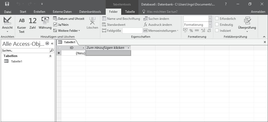 Entwickeln einer eigenen einfachen Datenbank KAPITEL 3 In dieser Tabelle werden die Lieferanten von fiktiven Modeunternehmen aufgelistet.