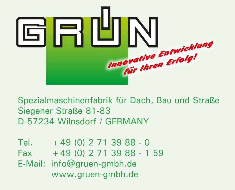 GRÜN GmbH Spezialmaschinenfabrik Siegener Str.