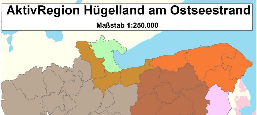 Gebietsübersicht AktivRegion Eckernförder Bucht Abkürzungsverzeichnis ELER = Europäische