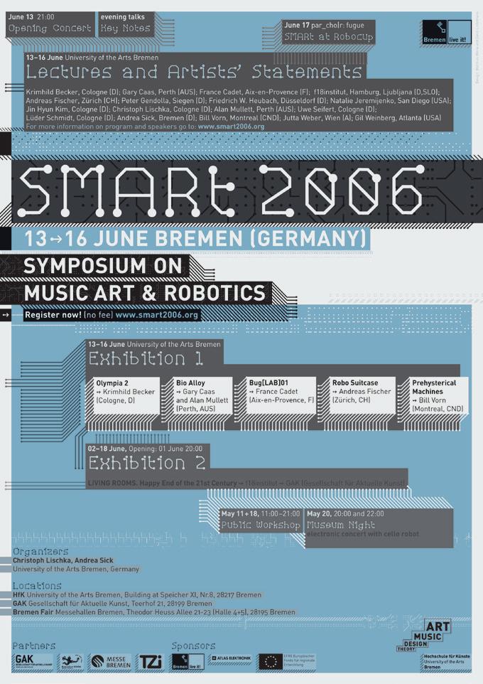 PLAKATGESTALTUNG Smart 2006 Plakat für eine Robotik Konferenz.