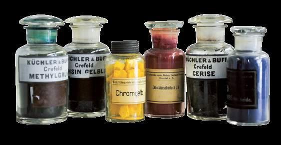 des 19. Jahrhunderts gelungen war, Farbstoffe auf Teer- basis synthetisch herzustellen. Dadurch wurde der Grundstein für die moderne chemische Industrie gelegt.
