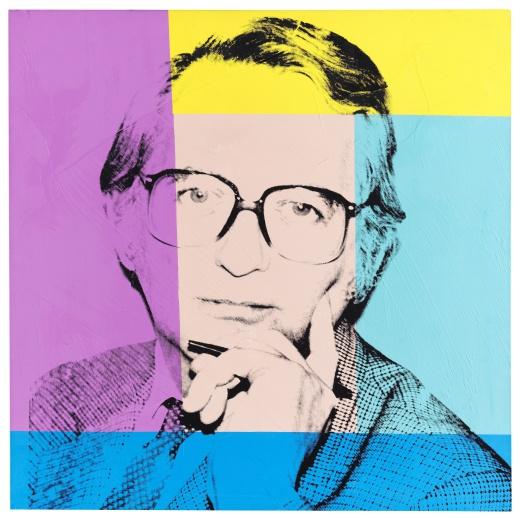 9 Andy Warhol Porträt von Karl Ludwig Schweisfurth, 1980 Öl und