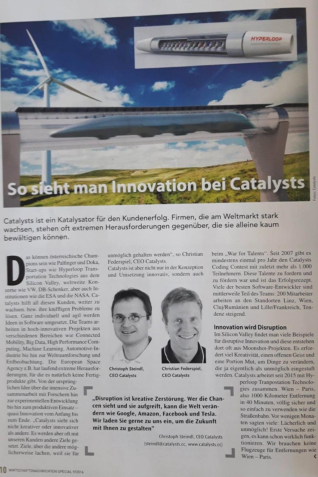 Innovationsprojekt Hyperloop - Catalysts