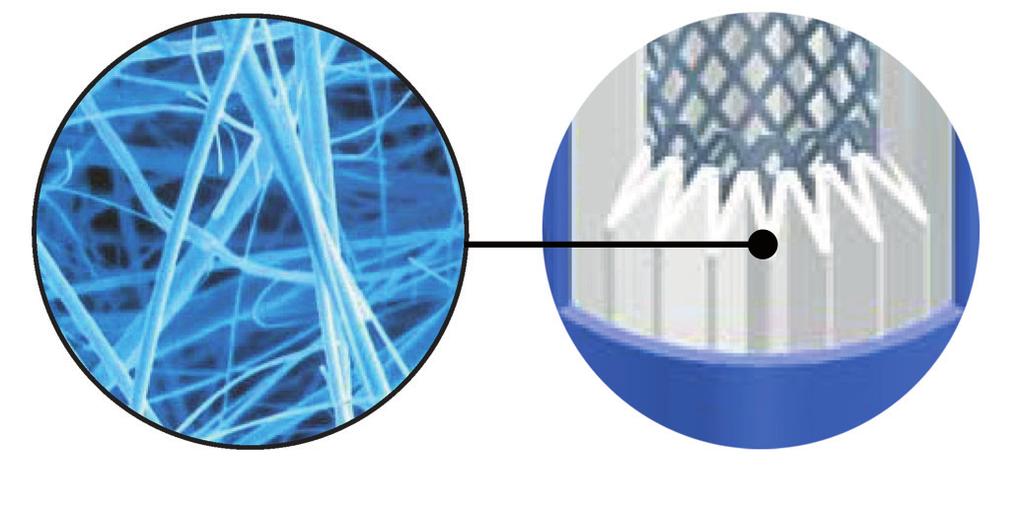 Festkörperschwebstoffe bis zu 0,01 µm Größe im Filter zurückgehalten.