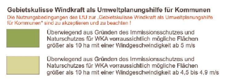Windpotenzial: Suchräume für Vorranggebiete Standort: 4 2 3 1 Wiggensbach 1) 1001 ü NN: