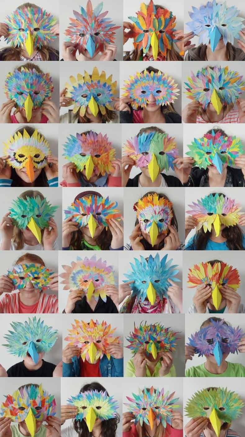 Eine lebendige Schulpartnerschaft im Rahmen der diözesanen Peru-Partnerschaft Kunst aus den Schulen der Schulstiftung Vogelmasken, Klassenprojekt Mädchengymnasium St.