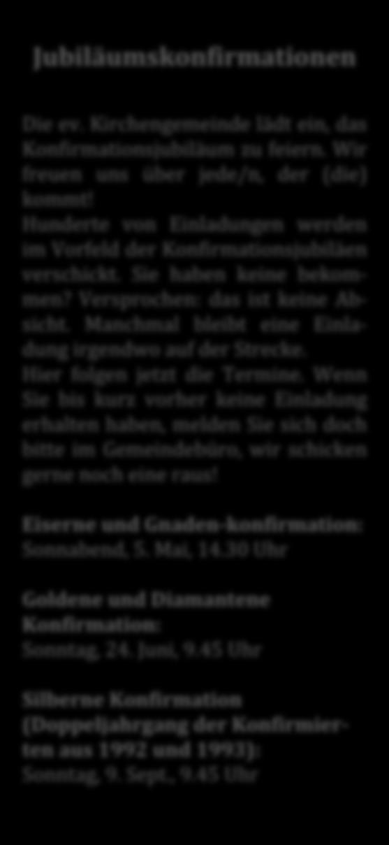 15 Cornelius Hirth, Am Riegelbrink 5 Luke Hilpert, Erich-Kästner-Weg 4 Luka Kaps, Wilhelmstr. 12 Lenn Klenke, Grüner Weg 46, Halle Thomas Müller, Schloßstr.