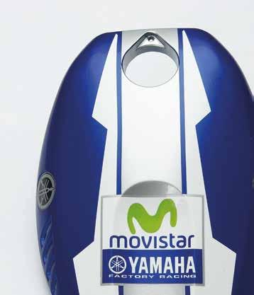 Yamaha-Emblem auf der linken Seite