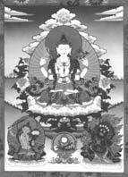 Chenresig (nskrit: Avalokitesh vara) gilt als die Verkörperung des von Weisheit untrennbaren tgefühls aller Buddhas und ist einer der wichtigsten Buddha-Aspekte (tib.