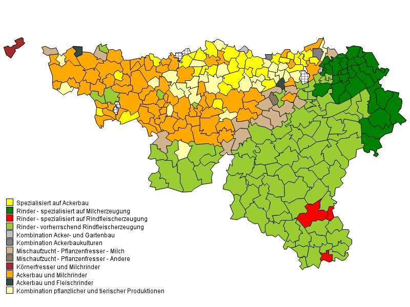 Bedeutung des Grünlandes in der landwirtschaftlichen Nutzfläche der Gemeinden (2017)*