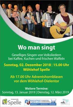 Forum Kultur Erleben Montag, 10.12.,16:00 Uhr im Wöhlehof.