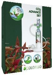 Advance Set FOR FANTASTIC PLANT GRO WTH Das Colombo Advance Set besteht aus einem Druckzylinder mit 95 Gramm, einem Druckregler, einem 3-in-1-Diffusor und allen Anschlüssen.