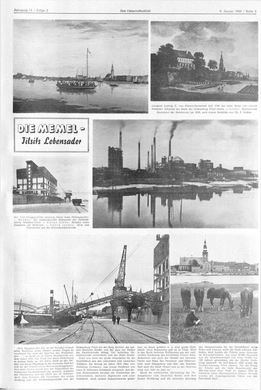 Jahrgang 11 / Folge 2 Das Ostpreußenblatt 9. Januar 1960 / Seite 3 Der l^ati fertiggestellte, zwanzig Meter hohe Haienspeicher.