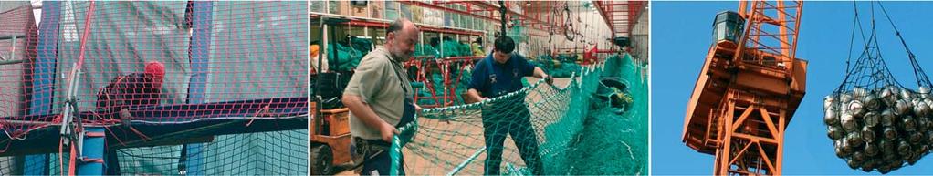 Netzherstellung Manufacturing of all Types of Nets In unseren modernen Fertigungshallen mit vier Netzwinden fertigen wir Netze für die Fischerei und den industriellen Einsatz in allen Größen.