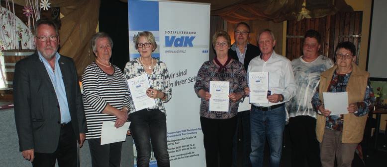 SEITE 5 Vereinsnachrichten VdK Ortsverband Nittel Die Jahreshauptversammlung des Ortsverbands Nittel fand am 25.04.2019 im Weingut Apel statt.