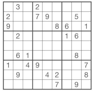 Die Rätsel sind dem Buch»Sudoku Das Buch«(Naumann & Göbel Verlagsgesellschaft, 576 Seiten) entnommen.