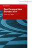 Das Personal des Bundes 2014