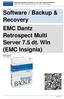 Software / Backup & Recovery EMC Dantz Retrospect Multi Server 7.5 dt. Win (EMC Insignia)