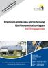 Premium-Vollkasko-Versicherung für Photovoltaikanlagen inkl. Ertragsgarantie