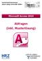 Microsoft Access 2010 Abfragen (inkl. Musterlösung)
