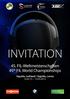INVITATION. 45. FIL-Weltmeisterschaften 45 th FIL World Championships. Sigulda, Lettland / Sigulda, Latvia 14.02.15. 15.02.2015.
