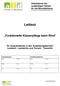 Leittext. Funktionelle Klauenpflege beim Rind. für Auszubildende in den Ausbildungsberufen Landwirt / Landwirtin und Tierwirt / Tierwirtin