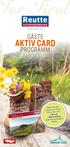 Gäste-Aktiv-Card. Programm