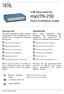 USB Deviceserver myutn-250 Quick Installation Guide