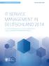 IT SERVICE MANAGEMENT IN DEUTSCHLAND 2014