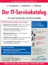 Der IT-Servicekatalog