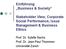 Einführung Business & Society Stakeholder View, Corporate Social Performance, Issue Management & Business Ethics