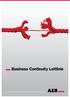 Business Continuity Leitlinie. Software, Beratung und Services für Außenwirtschaft und Logistik